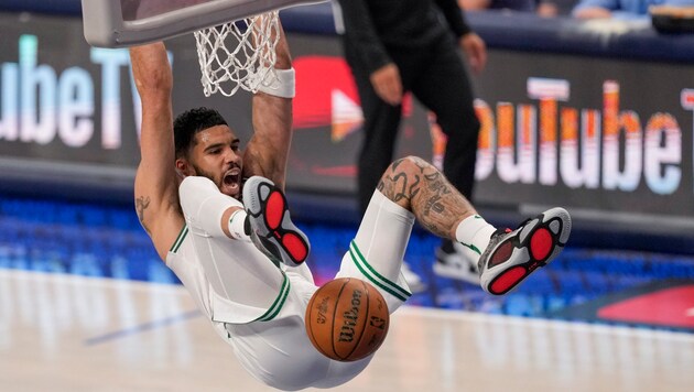 Celtics-Superstar Jayson Tatum (Bild: AP ( via APA) Austria Presse Agentur/ASSOCIATED PRESS)