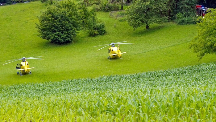 Among others, two helicopters were deployed to the scene of the terrible incident.