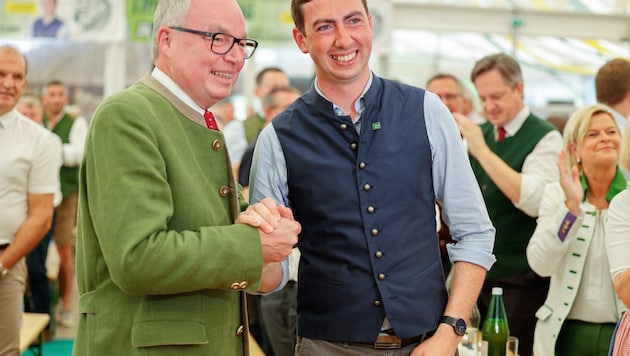 Alexander Bernhuber was able to rely on the support of Stephan Pernkopf, head of the Farmers' ...