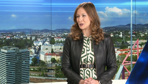 State Secretary for Youth Claudia Plakolm (ÖVP) (Bild: krone.tv)