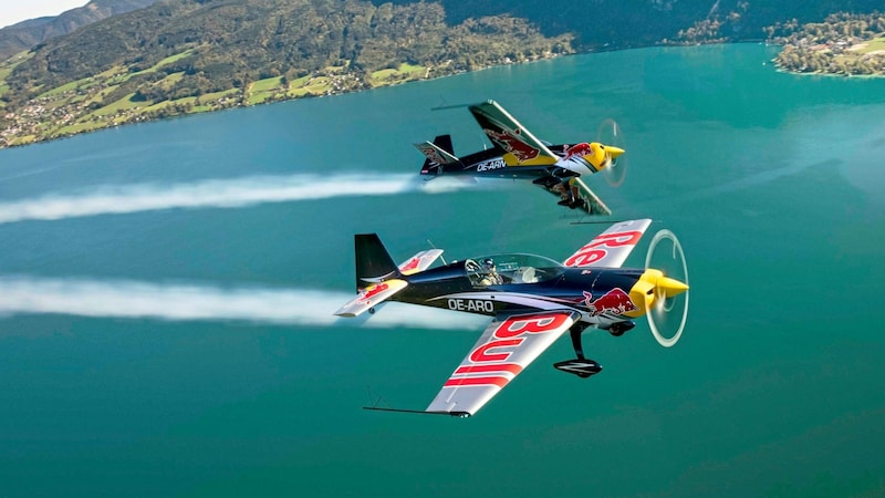 Die Red-Bull-Flotte wird bei der diesjährigen Airpower mit 37 Luftfahrzeugen dabei sein. (Bild: Zajcmaster / Red Bull Content Pool)