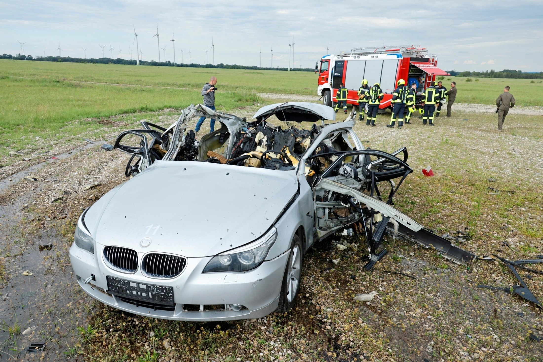 Was vom BWM überbleibt? Die Erkenntnis, froh zu sein, dass man nicht darin gesessen ist. (Bild: Holl Reinhard)