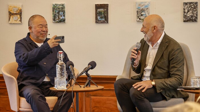 In conversation with Martin Weiss at Schloss Leopoldskron, the Chinese artist answered all his questions.