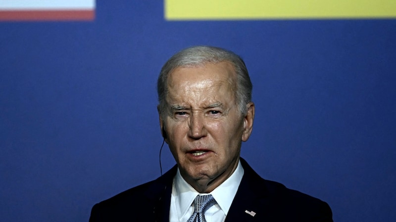 US-Präsident Joe Biden (Bild: APA/AFP/Filippo MONTEFORTE)