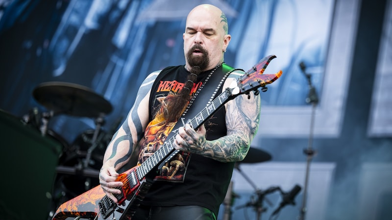 Es geht auch ohne Slayer – die berühmteste Thrash-Metal-Glatze der Welt, Kerry King (Bild: Andreas Graf)