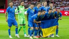 Die Spieler der Ukraine werben in einem Video um Unterstützung.  (Bild: AFP/Wojtek Radwanski)