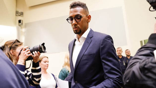 Jérôme Boateng on trial in Munich. (Bild: AFP/Michaela STACHE)