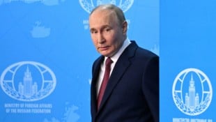 Putin am 14. Juni 2024 in Moskau (Bild: AFP/Natalia Kolesnikova)