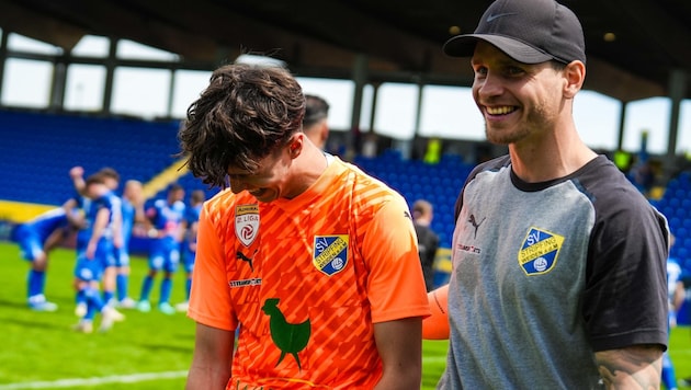 Florian Hart (r.) verlässt Stripfing.