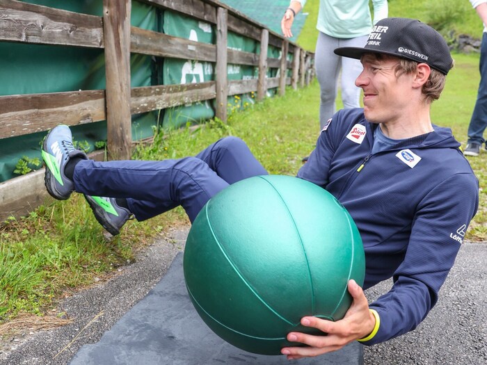 The 31-year-old is already working hard for the new season.