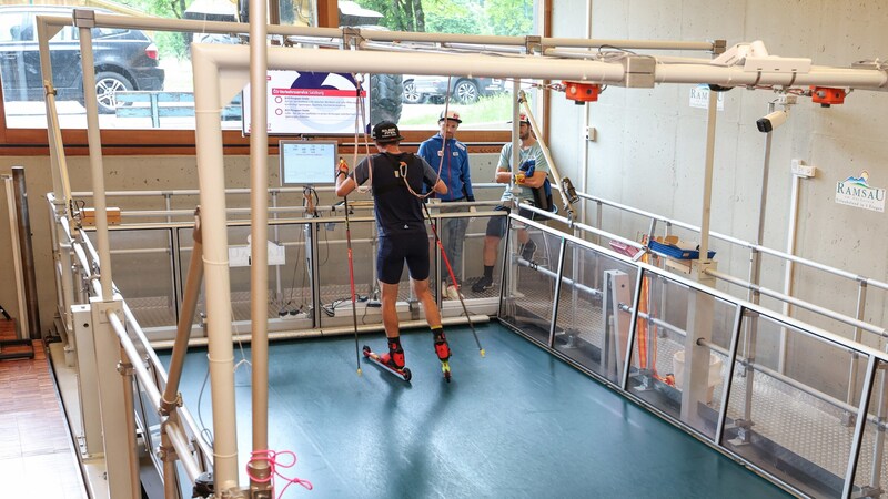 We also train on roller skis in Ramsau. (Bild: GEPA pictures)