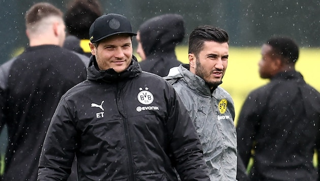 Nuri Sahin, previously assistant coach to Edin Terzic, has been promoted to head coach. (Bild: APA/AFP/LEON KUEGELER)