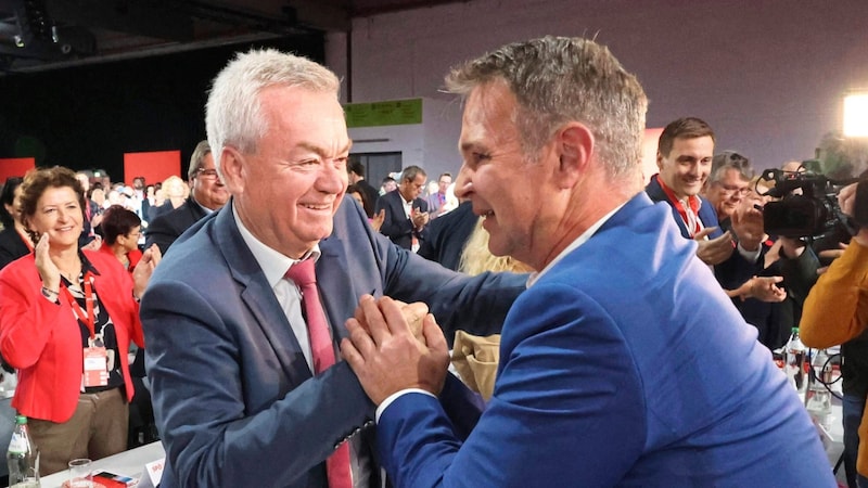 Döntő választások előtt állunk: Anton Lang (balra) Stájerországban, Anton Babler országos szinten. (Bild: Christian Jauschowetz)