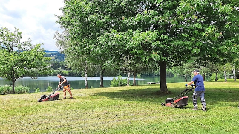 Der Pibersteinsee wird für die große Neueröffnung am 23. 6. herausgeputzt. (Bild: Stadtgemeinde Köflach)