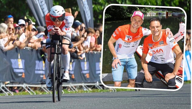 Teammates: Michi Weiss (right) and Georg Enzenberger. (Bild: F. Pessentheiner, Kuess)