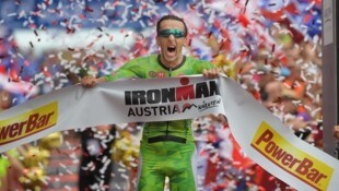 Emotionen nach dem Zieleinlauf – dafür war der Belgier bei allen Ironman-Fans bekannt.