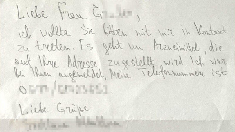 Einer der unbekannten Mitbewohner schrieb Frau G. und bat um Kontaktaufnahme. (Bild: zVg,Krone KREATIV)