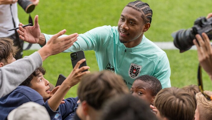 Selfies mit David Alaba sind besonders gefragt.