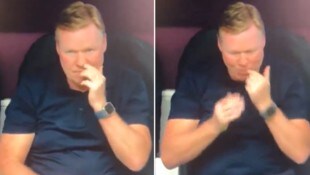 „Oranje“-Coach Ronald Koeman „bei der Arbeit“. 