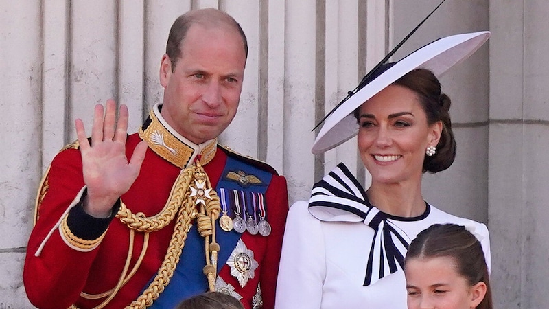 Princess Kate and Prince William at Trooping the Color (Bild: AP ( via APA) Austria Presse Agentur/Alberto Pezzali)