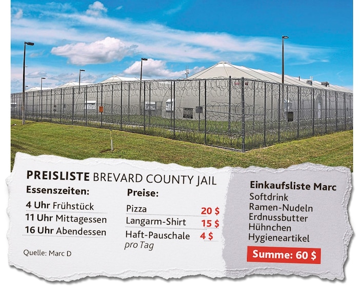 Marc D. sitzt seit Monaten im Brevard County Jail. Die Preise sind hoch, die Qualität der ...