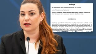 Nina Tomaselli (Grüne) erzwingt Antworten von Wolfgang Sobotka zu seiner Verbindung mit René ...