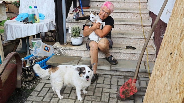 One of those affected with her animal welfare dogs