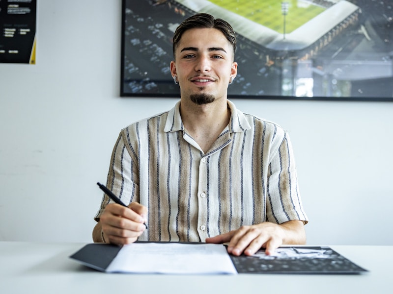 Anteo Fetahu came on loan from Altach. He could be back in the starting eleven for SW today against Lafnitz after injury. (Bild: Selina Meier Fotografie)