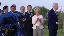 US-Präsident Joe Biden (rechts) auf dem G7-Gipfel in Süditalien (Bild: glomex)