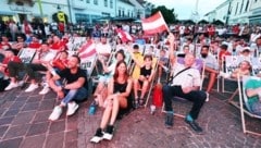 Ausgelassene Stimmung in Eisenstadt vor dem EM-Anpfiff.  (Bild: Judt Reinhard)