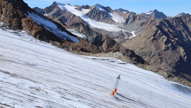 View from Sölden to the neighboring Pitztal, where expansion plans are underway. (Bild: Birbaumer Christof)