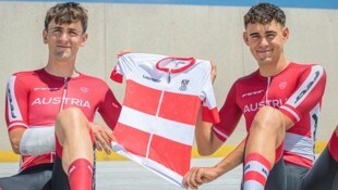 Max Schmidbauer (li.) und Tim Wafler. (Bild: Peter Maurer/Cycling Austria)