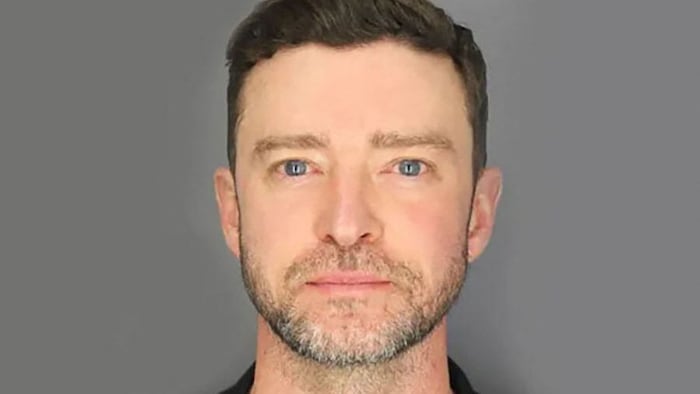 „Cry Me a Rive“: Timberlake war beim Polizei-Mugshot den Tränen nahe.