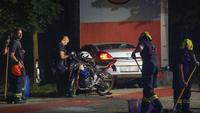 The victim's motorcycle