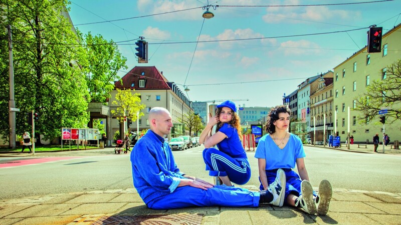 Lukas Weiss, Gina Christof, Melanie Sidhu (Bild: Zoe Goldstein)