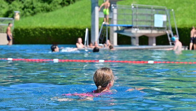 Beim Besucheransturm in den Freibädern ist Luft nach oben.  (Bild: Wolfgang Spitzbart)