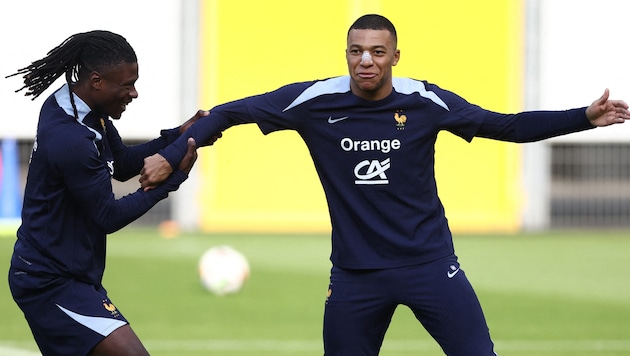 Kylian Mbappe kann schon wieder lachen.