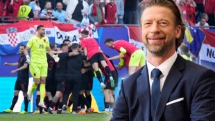 TV-Experte Steffen Freund rutschte in der Euphorie des packenden EM-Spiels zwischen Albanien und ...