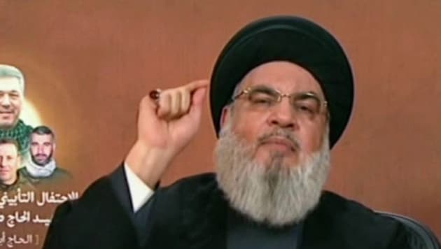 Haszan Naszrallah, a Hezbollah vezetője (Bild: AFP)