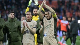 Ethan Mbappe (l.) mit Bruder Kylian
