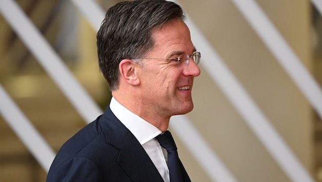 Mark Rutte muhtemelen NATO Genel Sekreteri olarak Jens Stoltenberg'in yerini alacak. (Bild: AFP/Nick Gammon)