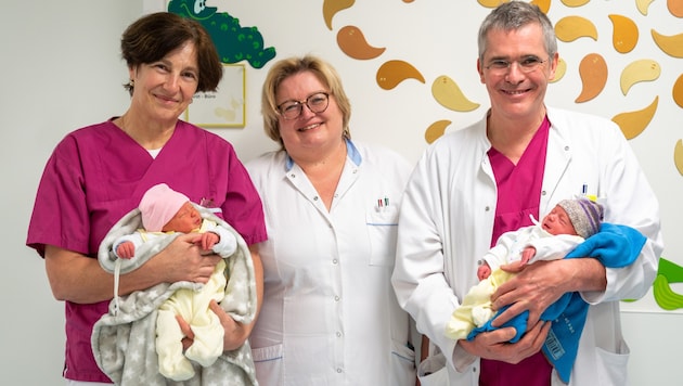 von links: Monika Kaiblinger, Michaela Schweiger und Primar Josef Hager (Bild: OÖG / Dominik Derflinger / 2021)