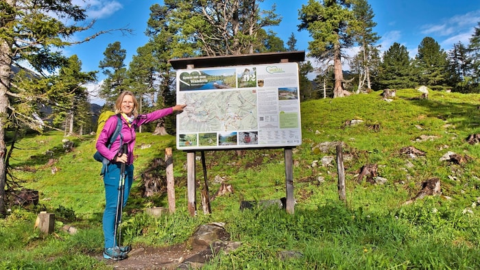 Die Wanderwege sind bestens markiert
