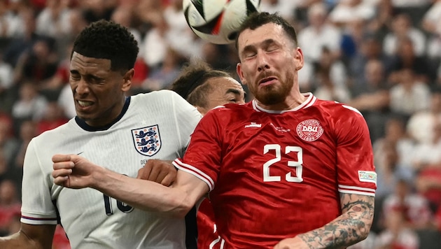 A lot of struggle and cramp, but no winner for Denmark against England ... (Bild: AFP)