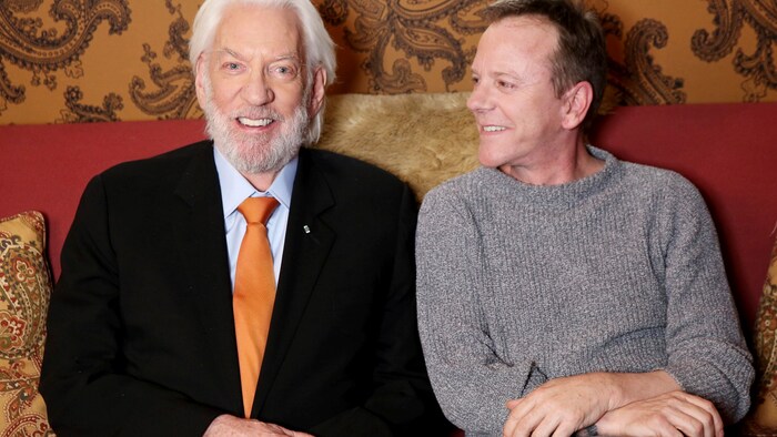 Donald Sutherland a fiával, Kiefer Sutherlanddel.