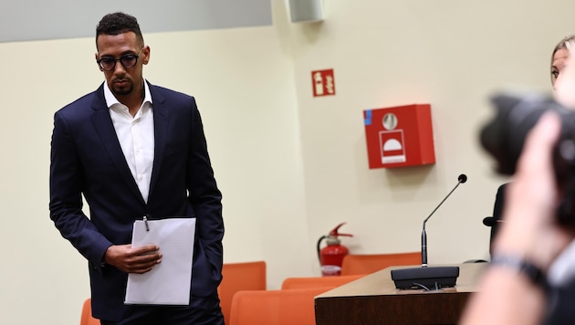LASK star Jérôme Boateng will be back in court on Friday at 10 am. (Bild: ANNA SZILAGYI)