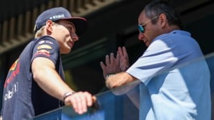 Gerhard Berger mit Max Verstappen (Bild: GEPA)