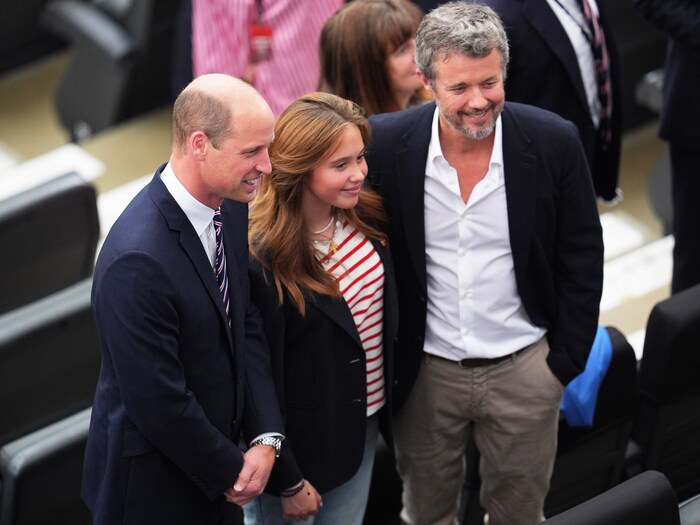 Prince William poses with Princess Josphine and King Frederik