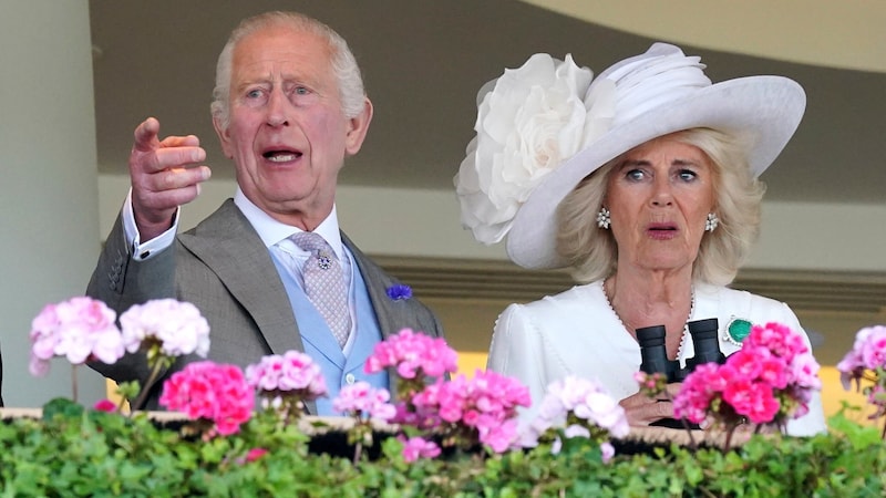 The royal composure was briefly forgotten that afternoon. (Bild: APA/Jonathan Brady/PA via AP)