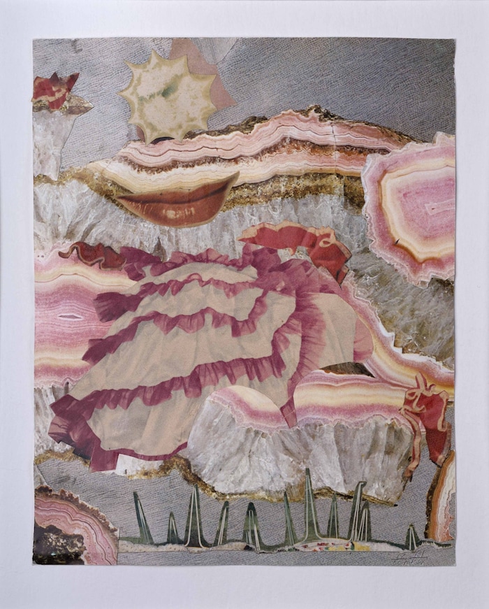 "Around a red mouth" by Hannah Höch, 1967.